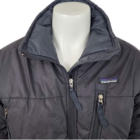 Vintage Y2K Patagonia Puffer Jacket Womens Small Black Insulated Winter Coat - Picture 4 of 16